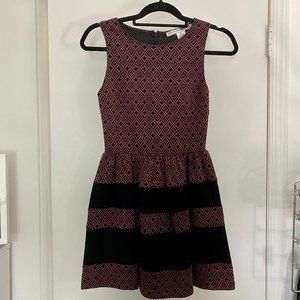Patterned Sleeveless Dress